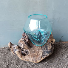 Molten Glass Terrarium Small 12 cm