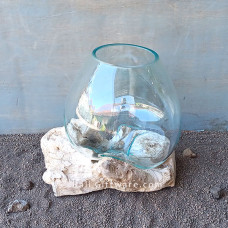 Melted Glass Terrarium Medium 20 cm