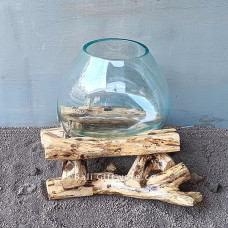 Hand Blown Glass Terrarium Medium 20 cm