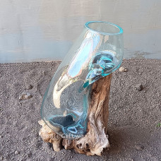 Molten Long Glass Terrarium 25 cm