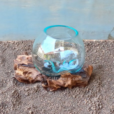 Molten Glass Mini Terrarium 8 cm