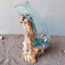 Molten Glass Long Terrarium 30 cm