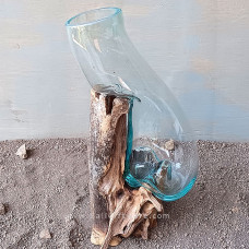 Molten Long Glass Terrarium 30 cm