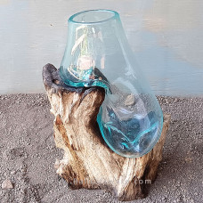 Molten Glass Long Terrarium 20 cm