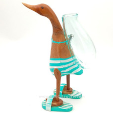 Molten Glass Vase On Tosca Duck 35 cm