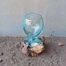 Molten Glass Flower Vase 20 cm