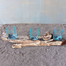 Molten Glass Tealight Holder Triple