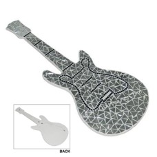 Mosaic Glass Guitar Shape Grey 75 cm