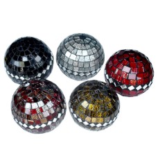 Mosaic Glass Balls Ornament Assorted of 5