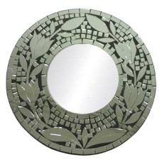 Mosaic Round Mirror Clear Tulip 60 cm