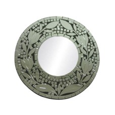 Mosaic Round Mirror Clear Tulip 40 cm