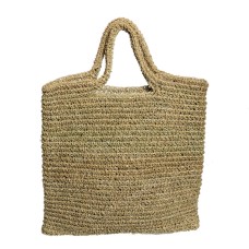 Woven Straw Grass Shoulder Bag Natural