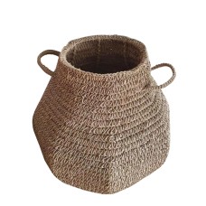 Woven Natural Straw Grass Basket 40 cm