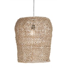 Woven Banana Fiber Pendant Lampshade Natural 50 cm