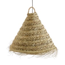 Woven Bamboo Pendant Lampshade Natural 60 cm