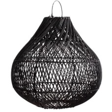 Woven Black Rattan Pendant Lampshade 60 cm