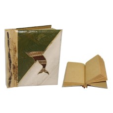 Natural Notebook Hibiscus And Banana Leaf Dolphin Medium