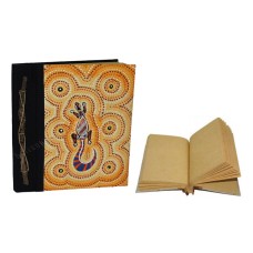 Natural Notebook Yellow Aborigine Painted Lizard Medium