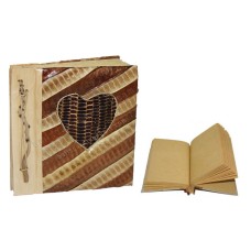 Natural Notebook Heart Pattern Fruit Peel Medium