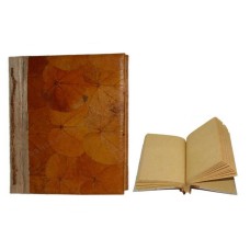 Natural Notebook Hibiscus Yellow Leaf Medium