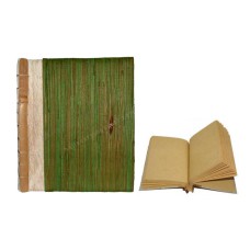 Natural Notebook Medium Green Pandanus Fiber