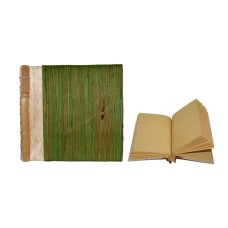 Natural Notebook Small Green Pandanus Fiber