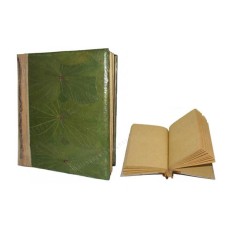 Natural Notebook Medium Hibiscus Green Leaf