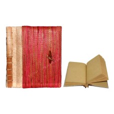 Natural Notebook Medium Red Pandanus Fiber