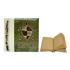 Natural Notebook Medium Green Leaf Turtle CYPRUS