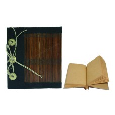 Natural Notebook Medium Brown Coconut Leaf Stems