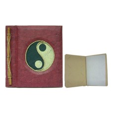 Natural Photo Album Medium Red Yin Yang Motif