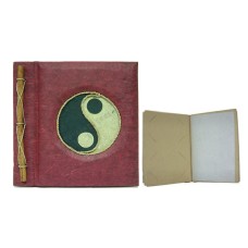 Natural Photo Album Small Red Yin Yang Motif