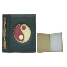 Natural Photo Album Medium Black Yin Yang Motif