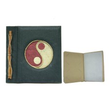 Natural Photo Album Small Black Yin Yang Motif