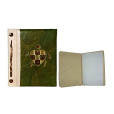 Natural Photo Album Medium Green Leaf Turtle Motif