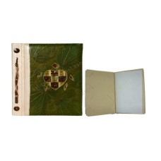 Natural Photo Album Small Green Leaf Turtle Motif