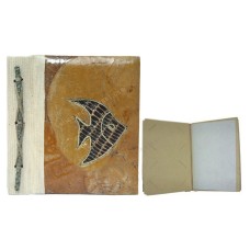 Natural Photo Album Medium Yellow Leaf Fish Motif