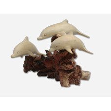 Parasite Wood Three Dolphins 13 cm