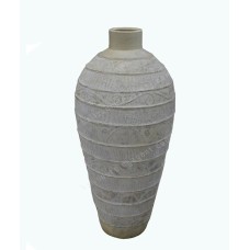 White Wash Painted Vase 80 cm