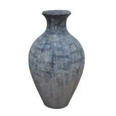 Grey White Wash Painted Vase 65 cm