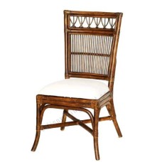 Rattan Monza Dining Chair Candy Brown With Cushion