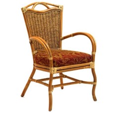Rattan Sahara Arm Chair Natural Brown With Cushion