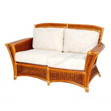 Rattan Trapani Sofa Natural Brown With Cushion