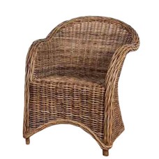 Grey Wash Rattan Lucia Arm Chair