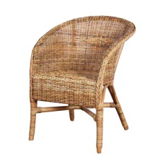 Rustic Rattan Martina Arm Chair