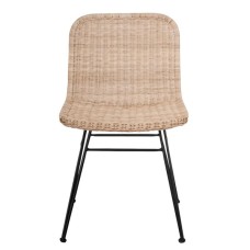 Rustic Woven Rattan Salma Dining Chair