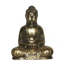 Resin Black Gold Buddha Meditation 50 cm