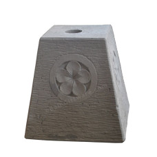 Floral Sandstone Balinese Umbrella Stand 35 cm
