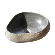 Bali Natural River Stone Sink Diameter 44 cm