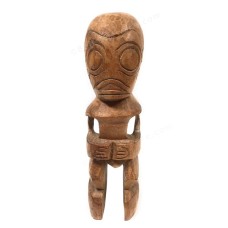 Wooden Fisherman Good Luck Tiki Totem 30 cm